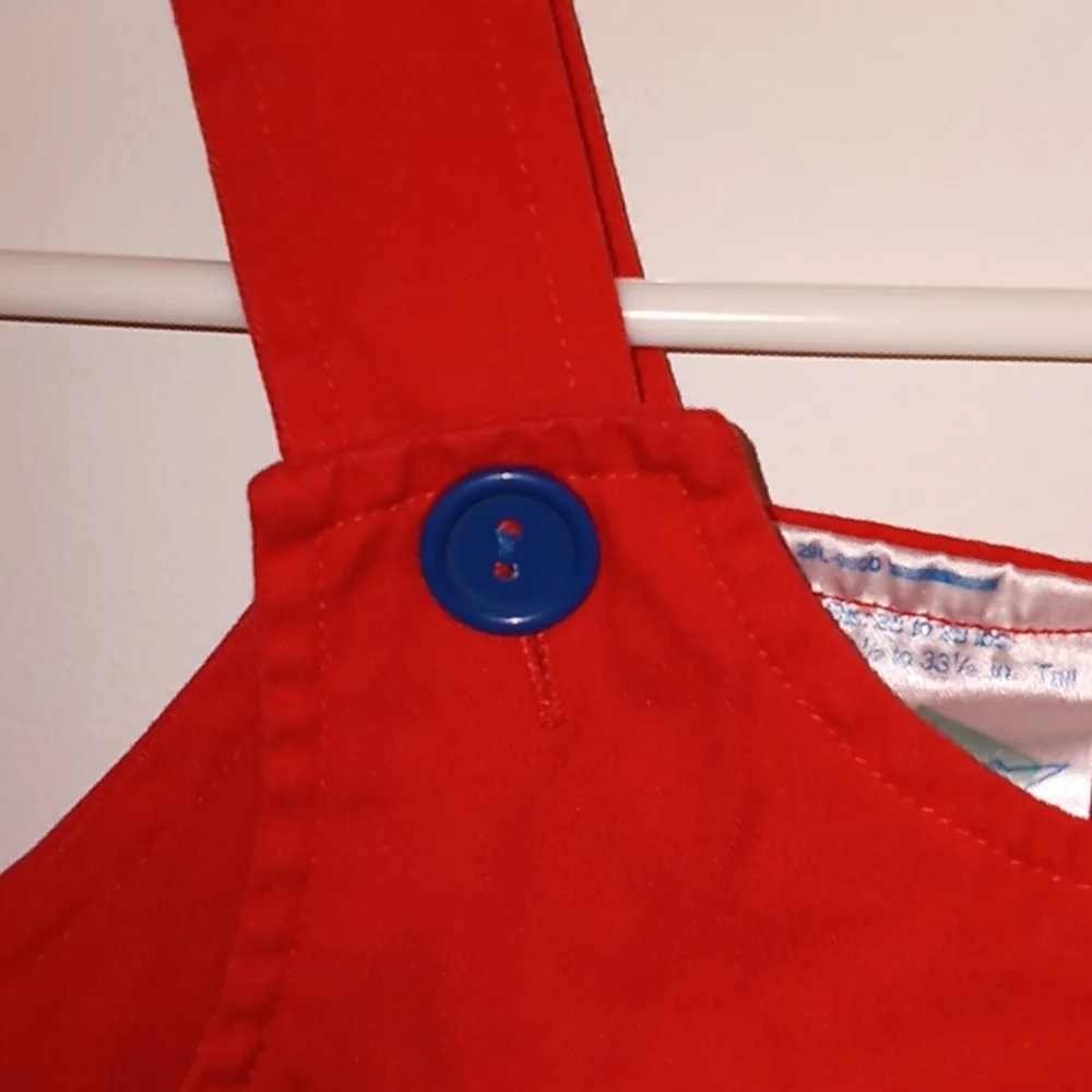Vintage Train Engine #1 Overalls w/Bib Size 24 Months